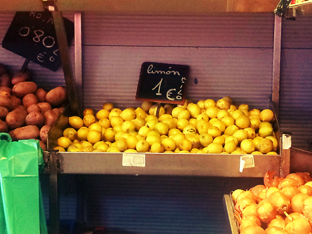 Limon, limón, Zitrone. Malaga 2016